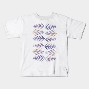 Watercolor pine trees - purple Kids T-Shirt